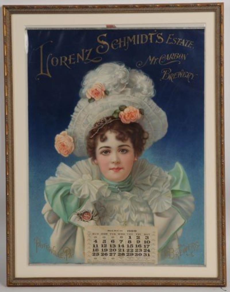 LORENZ SCHMIDT'S ESTATE MOUNT CARBON BREWERY 1900