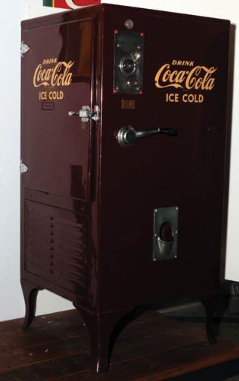 Early Coca-Cola vending machine