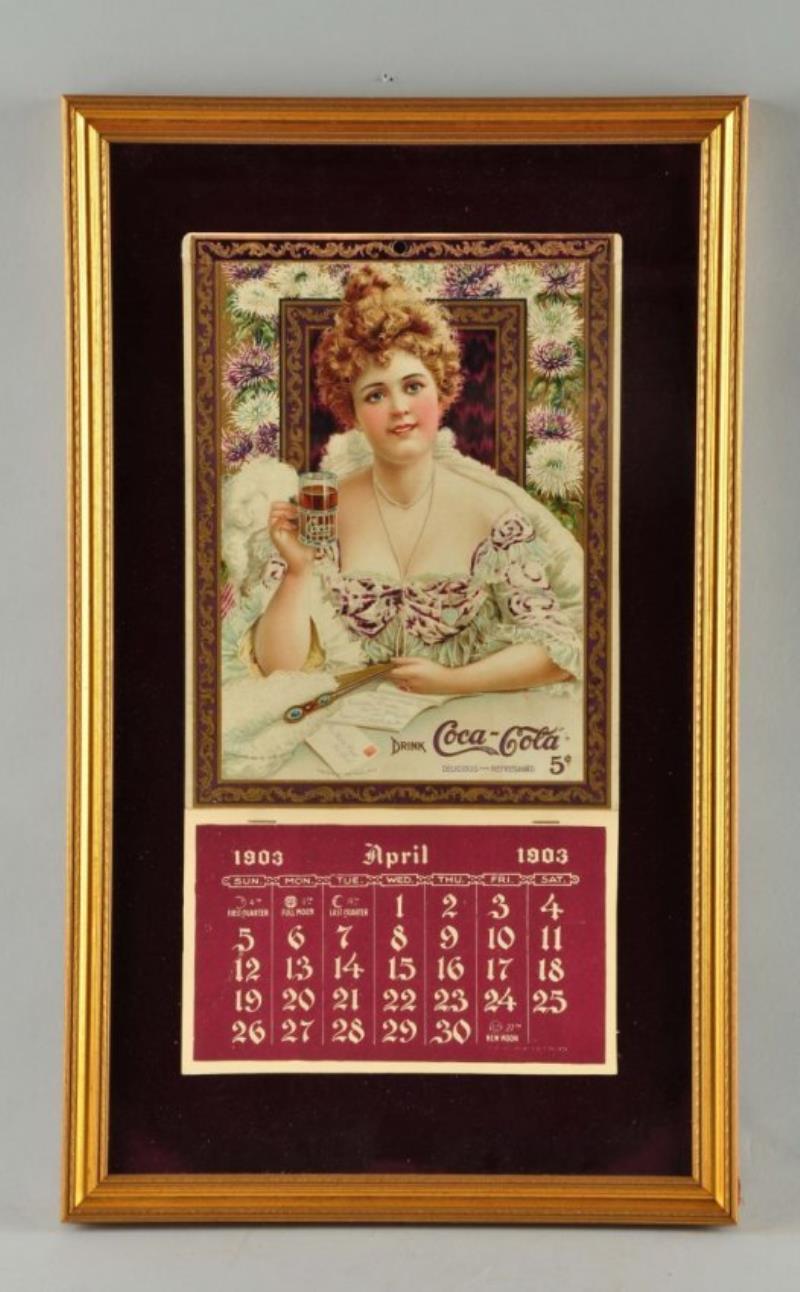 1903 Framed Coca-Cola Calendar