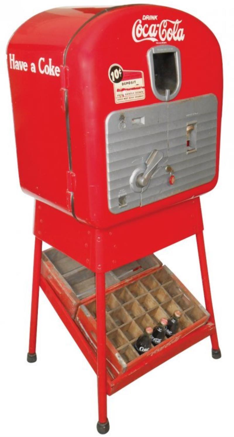 Coca-Cola machine, Vendolator 27 "Mailbox" on orig