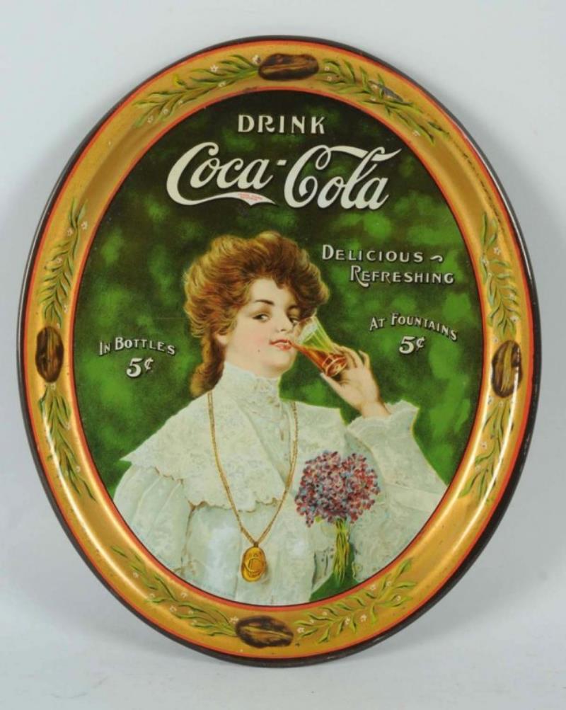 1906 Coca-Cola Small Oval Serving Tray