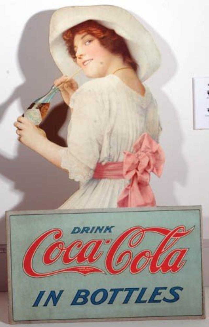 1910 Coca-Cola cardboard cutout