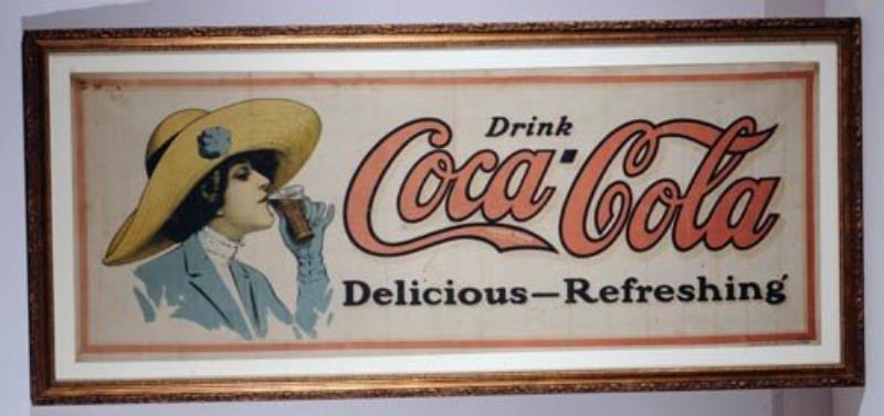 c.1912 Coca-Cola canvas banner