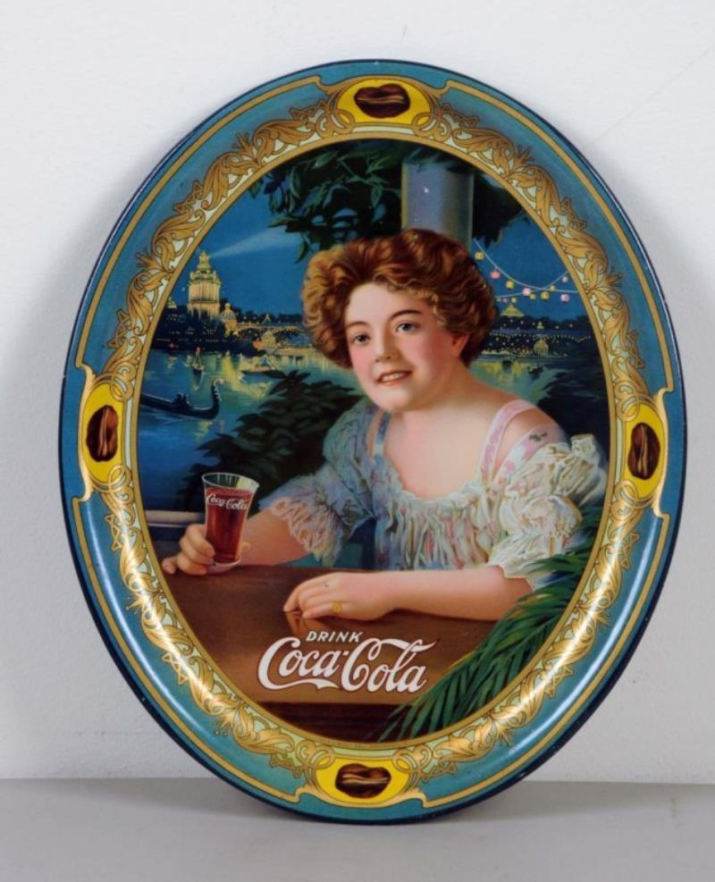 1909 Coca - Cola Oval Serving Tray Value & Price Guide