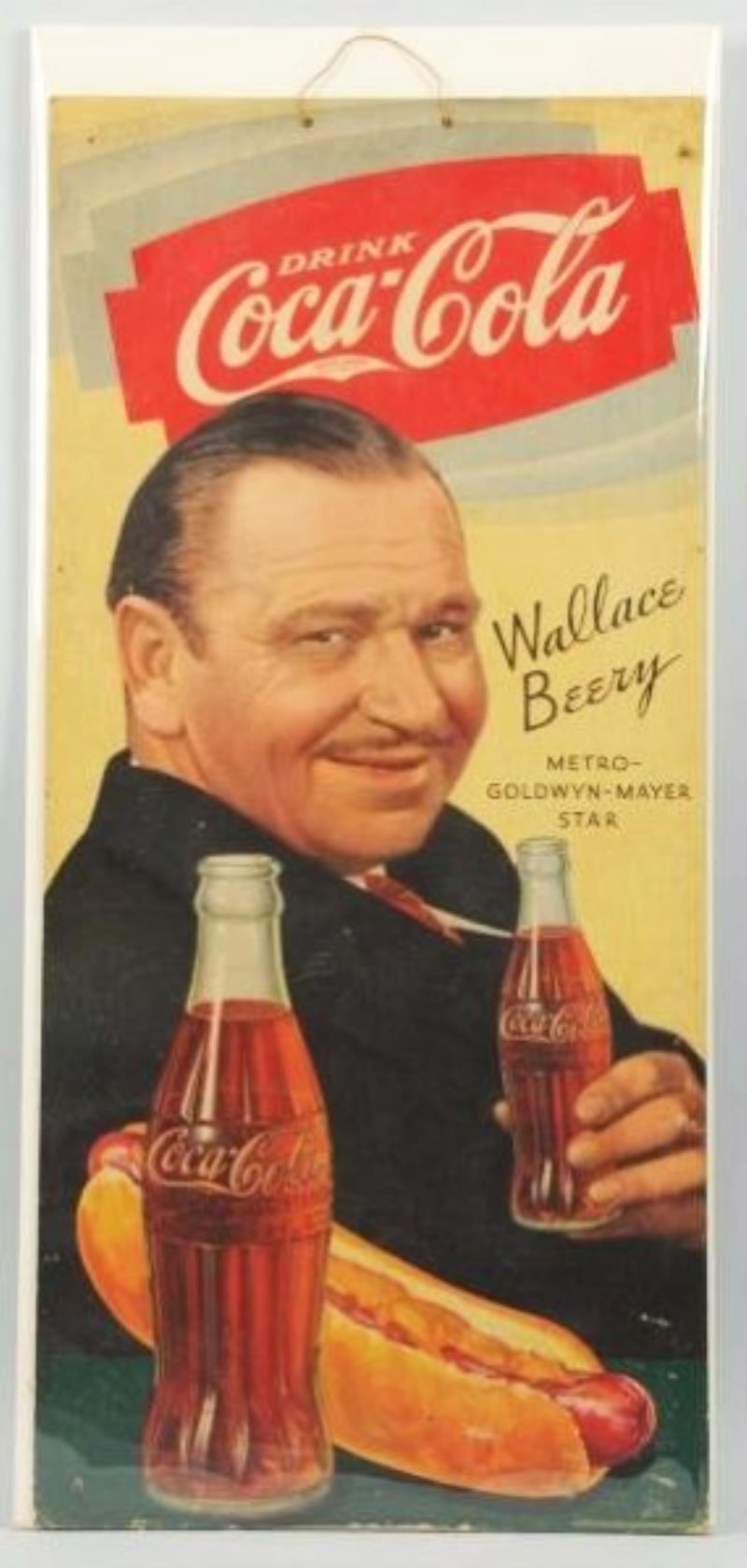 1934 Coca-Cola Cardboard Poster.