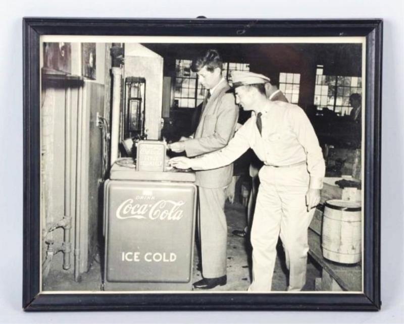 JFK at Coca-Cola Cooler Photograph.