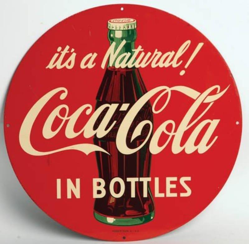 1953 Coca-Cola tin sign