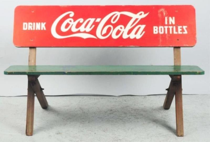 1940 Wooden Coca-Cola Bench.