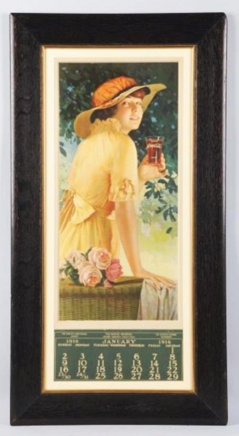 Impressive 1916 Coca-Cola Calendar