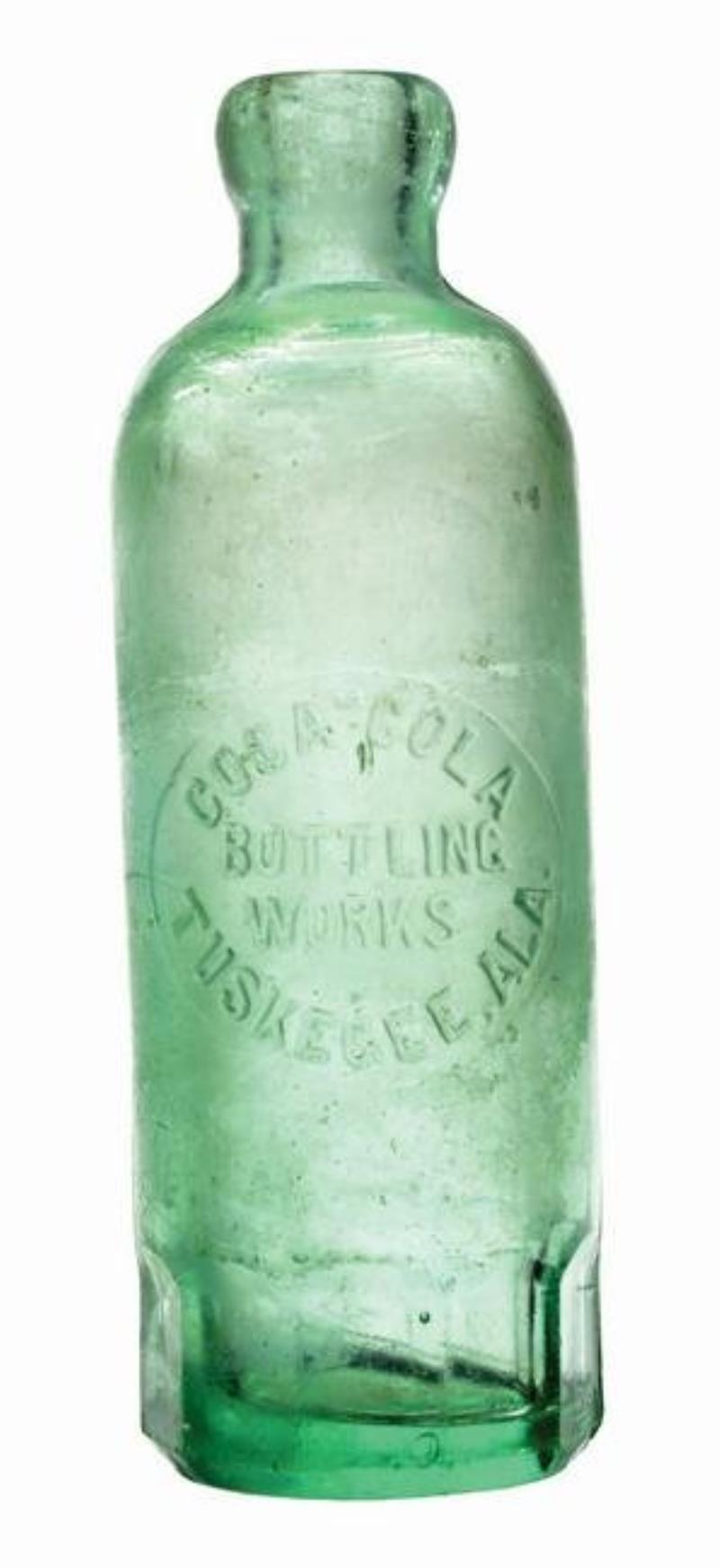 TUSKEGEE, ALABAMA HUTCHINSON COCA-COLA BOTTLE.