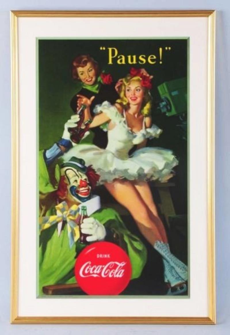 1950 Impressive Small Coca-Cola Poster