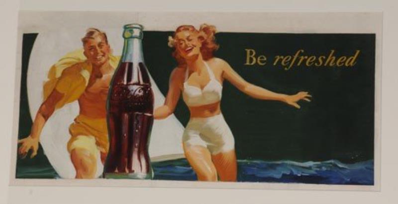 COCA-COLA "BE REFRESHED" ORIGINAL ARTWORK