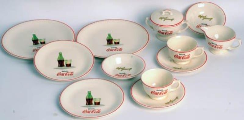 1930'S COCA-COLA CHINA, DINNERWARE SET