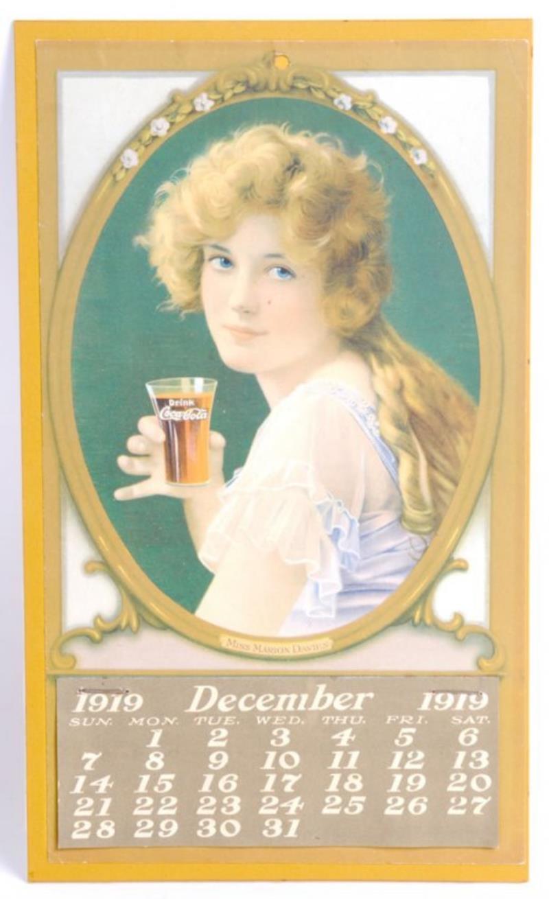 1919 Marion Davies CocaCola Advertising Calendar Value & Price Guide