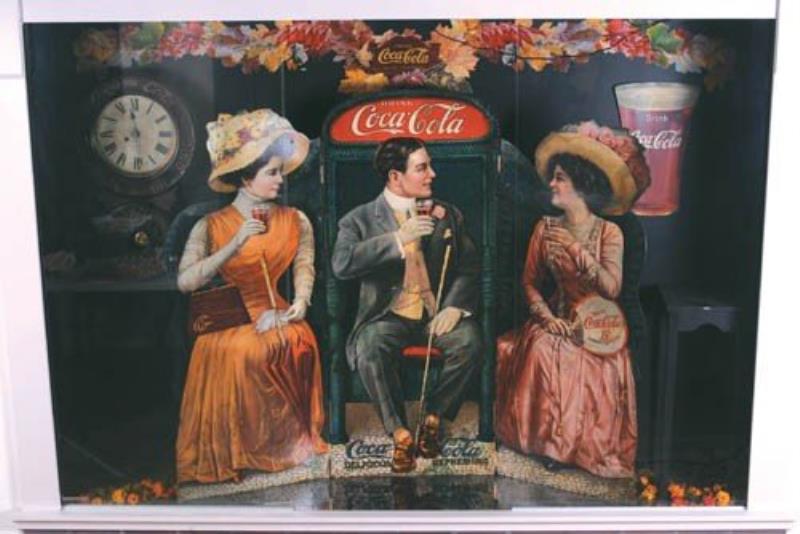 c1909 Coca-Cola cardboard cutout