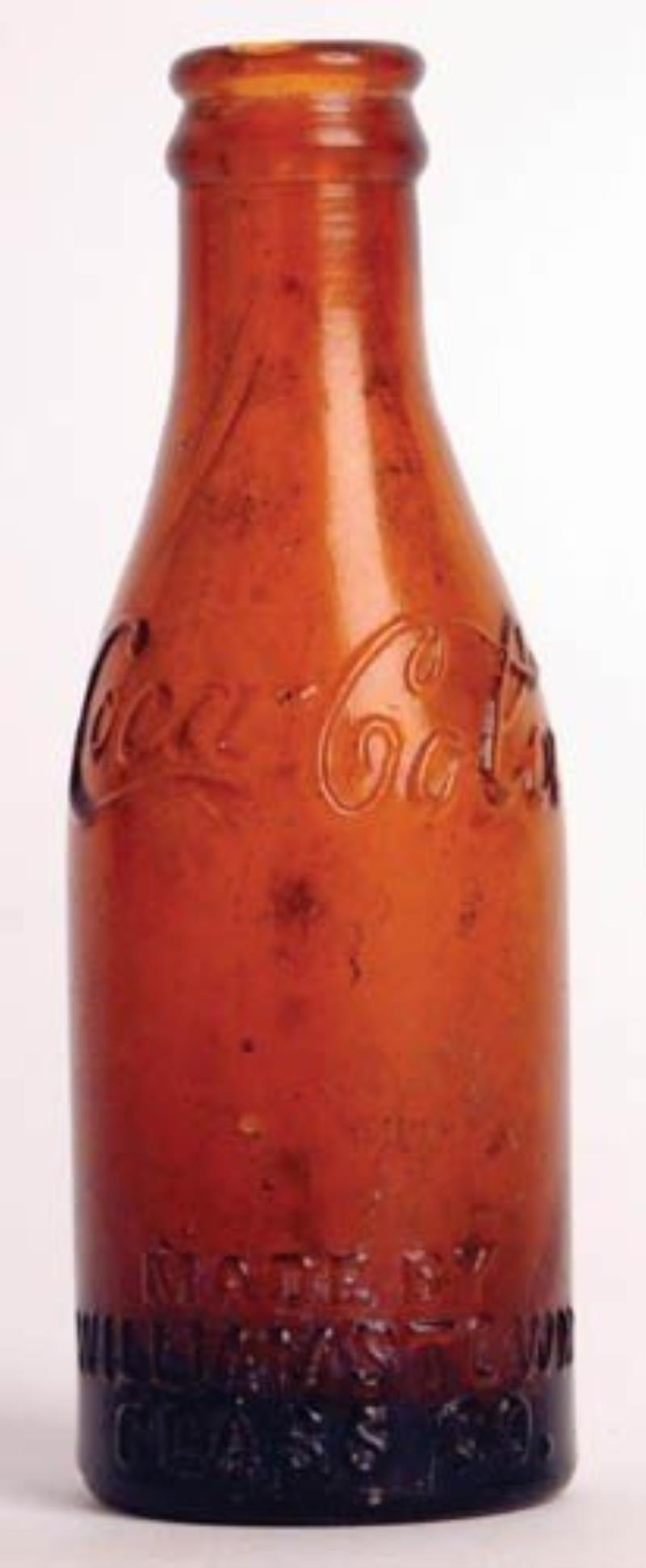 C1904 - 1910 COCA-COLA MINIATURE 3 ¼" AMBER BOTTL