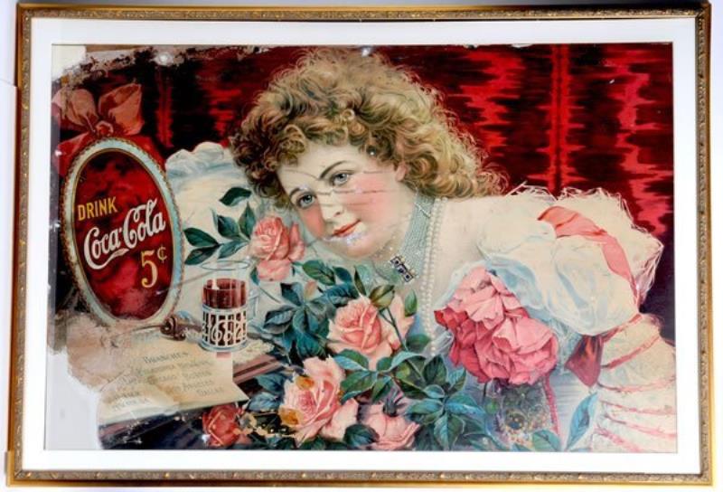 Early Coca - Cola Advertising Hilda Clark Poster Value & Price Guide