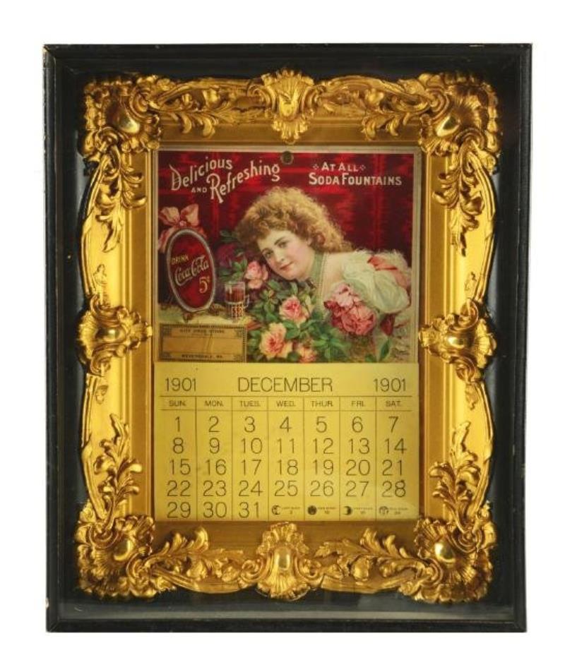 Rare & Beautiful 1901 Coca-Cola Calendar.