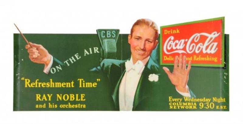 Very Rare 1935 Coca - Cola Ray Noble Poster