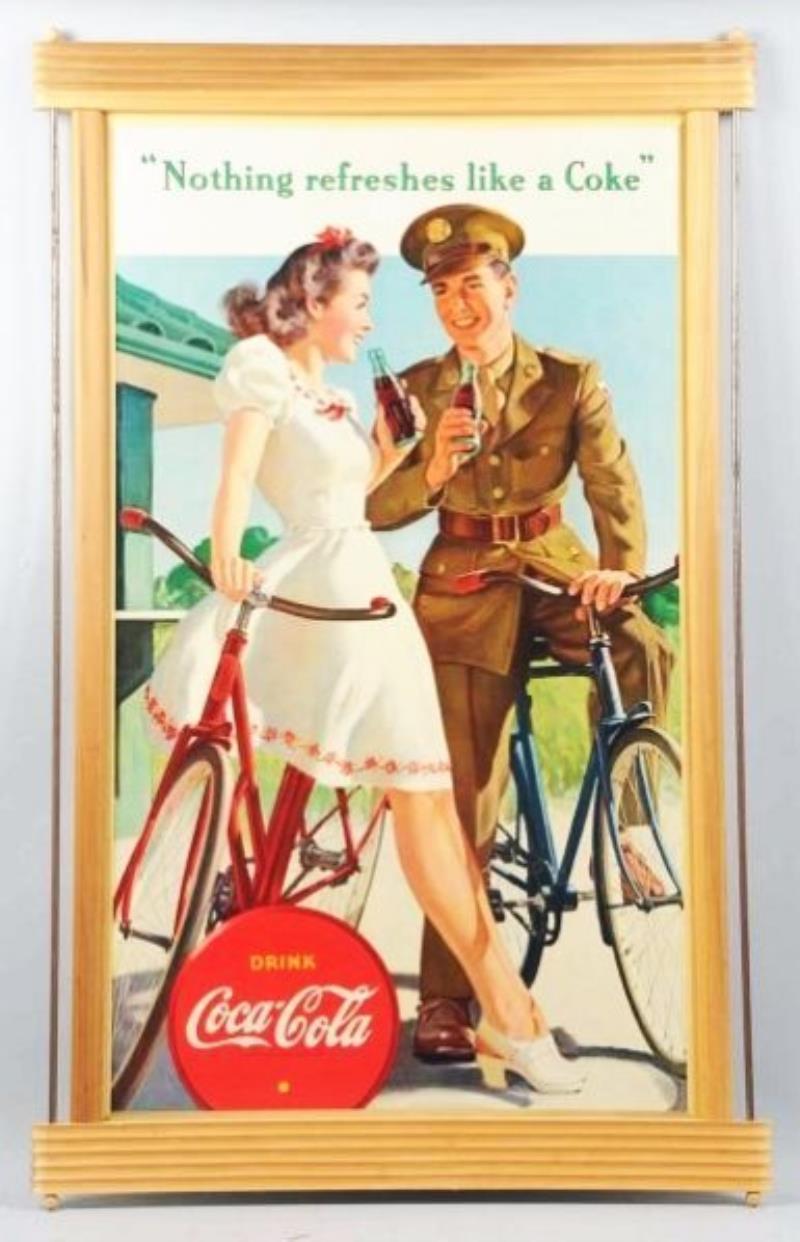 1943 Coca-Cola Poster & New Frame.