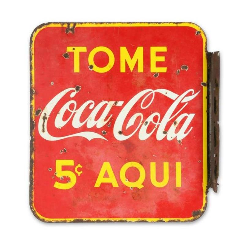 Spanish Coca-Cola Flange Sign