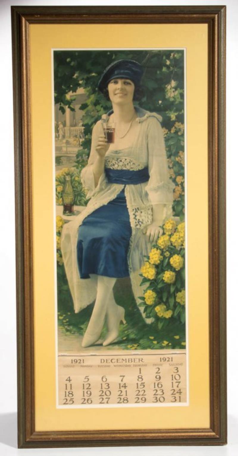 1921 COCA-COLA ADVERTISING CALENDAR