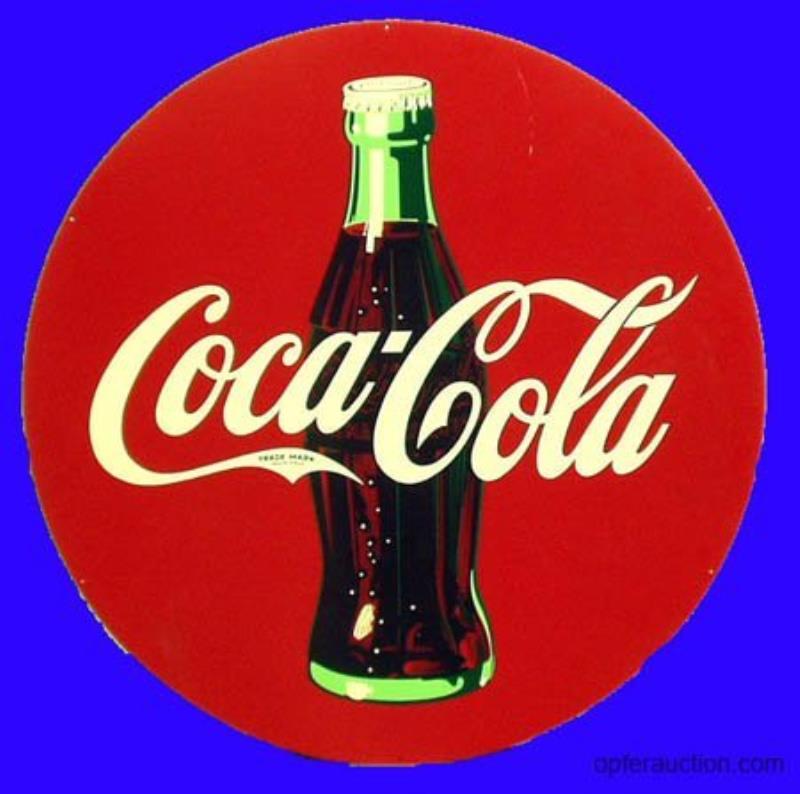 COCA-COLA LARGE TIN SIGN-