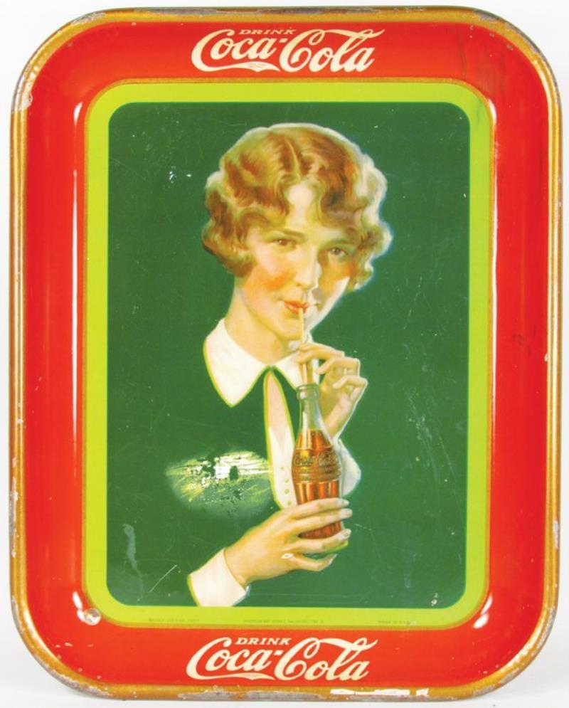 1927 Coca Cola Tin Serving Tray