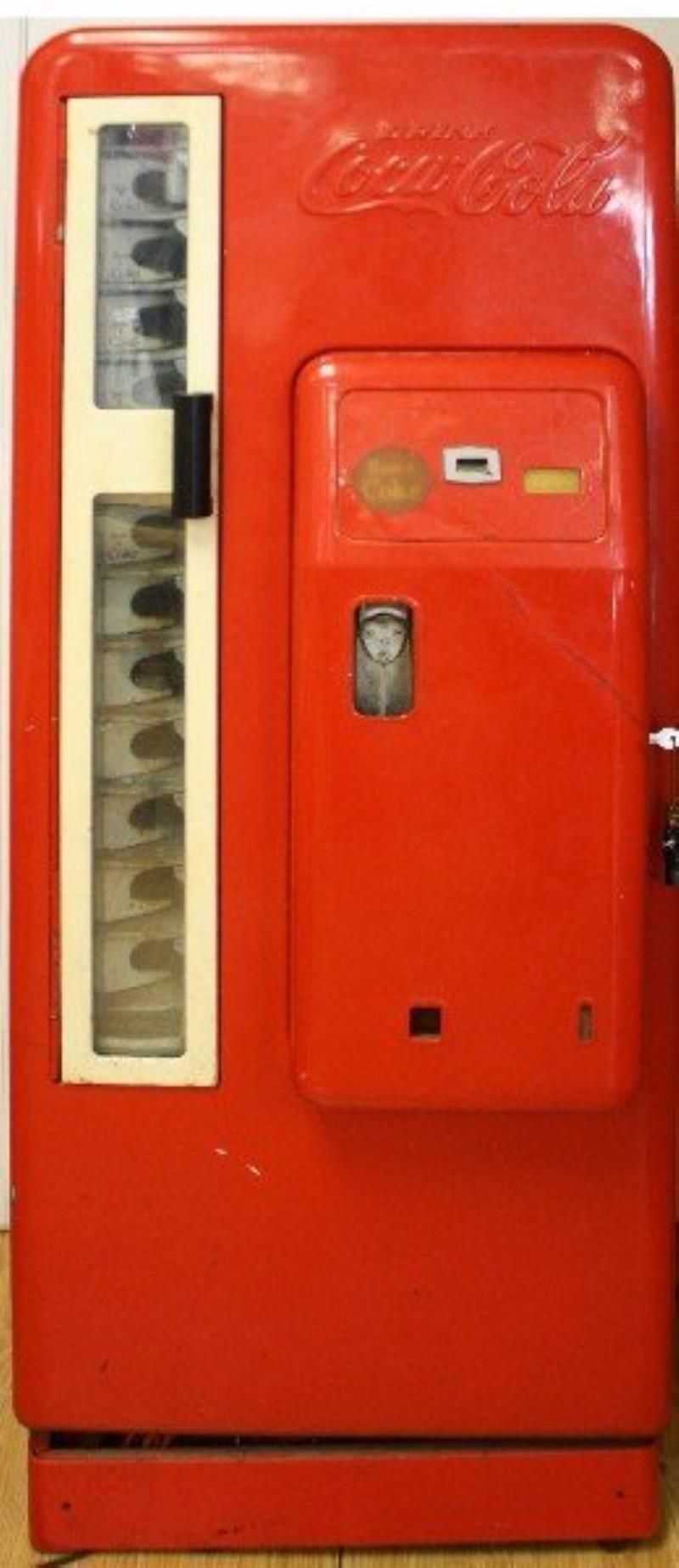 1950S CAVALIER CS-96-A COCA COLA VENDING MACHINE