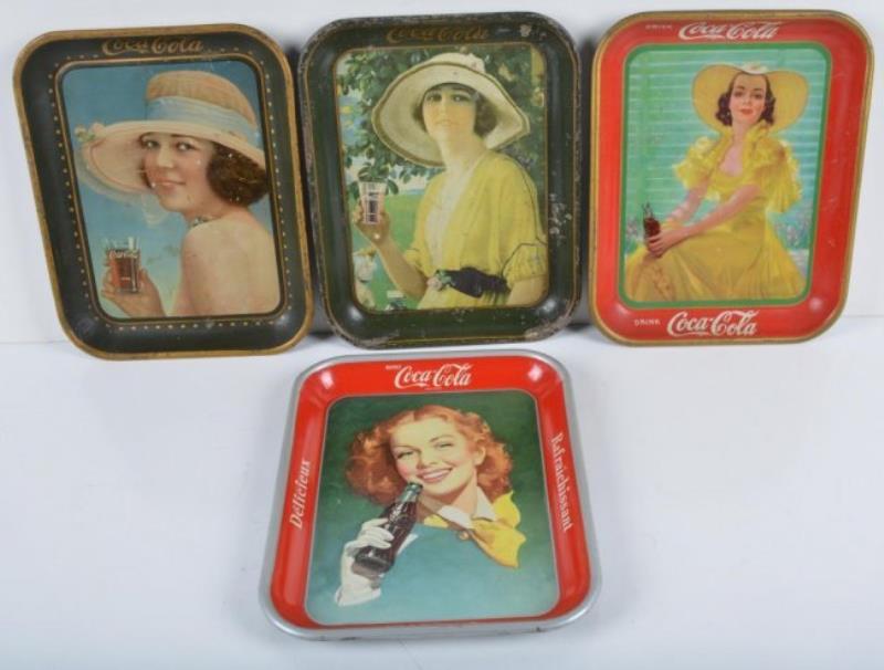 1921 & 1936 Coca Cola Tin Trays Value & Price Guide