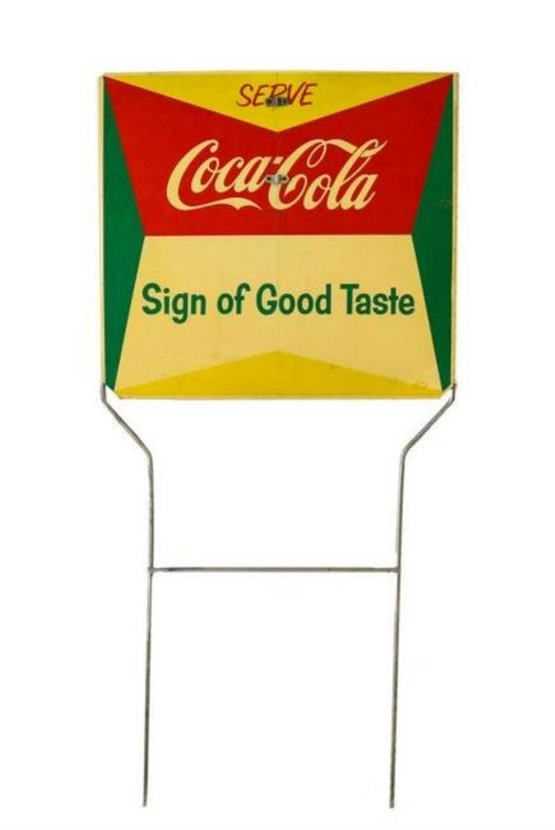 Serve Coca-Cola Sign of Good Taste Yard Sign