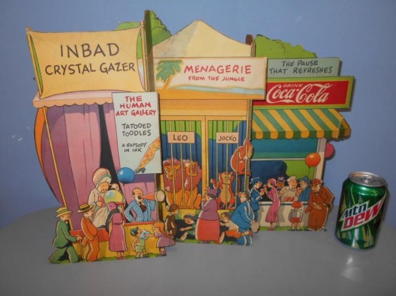 Rare 1932 Litho Coca Cola circus window display