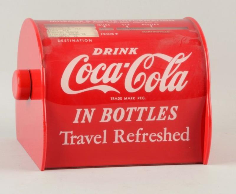 1950's Coca-Cola Mileage & Route Information