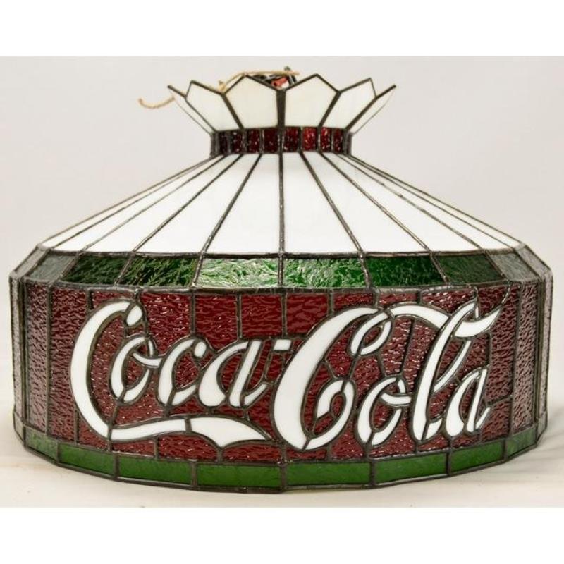 Contemporary Coca-Cola Glass Hanging Lamp Shade