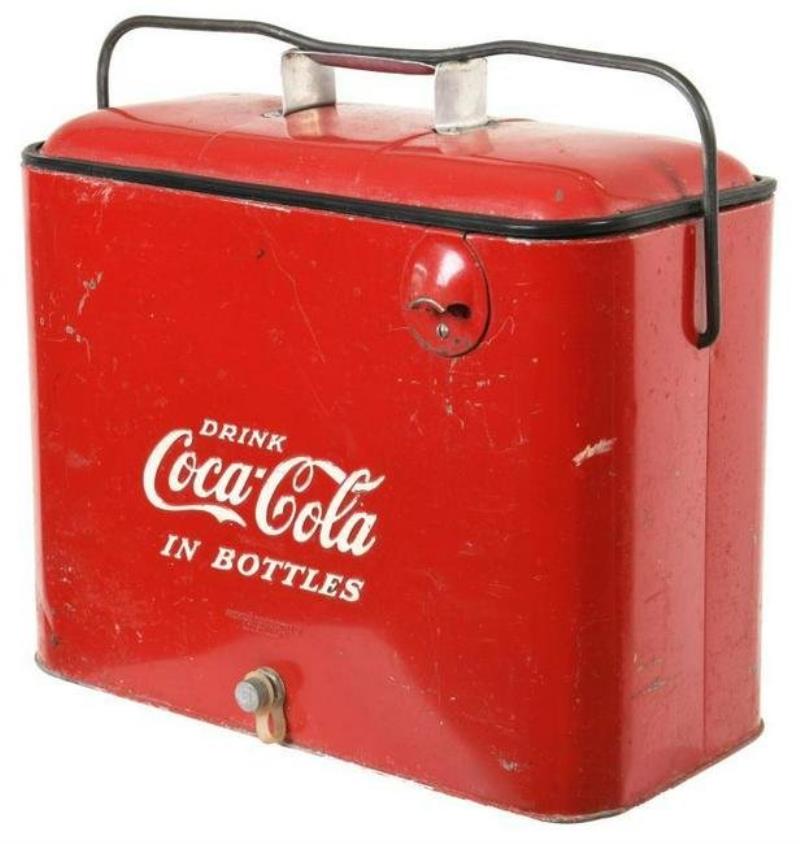 Drink Coca Cola In Bottles Carrying Cooler