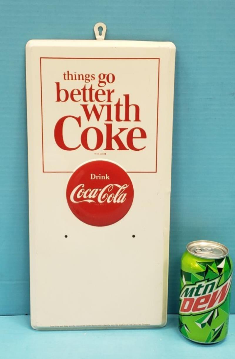things go better with Coke Embossed Calendar Holder
