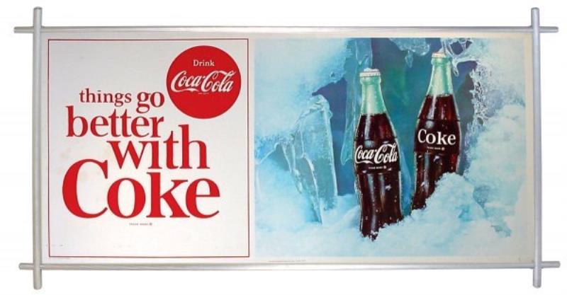 Coca-Cola cdbd sign, new old stock unframed double