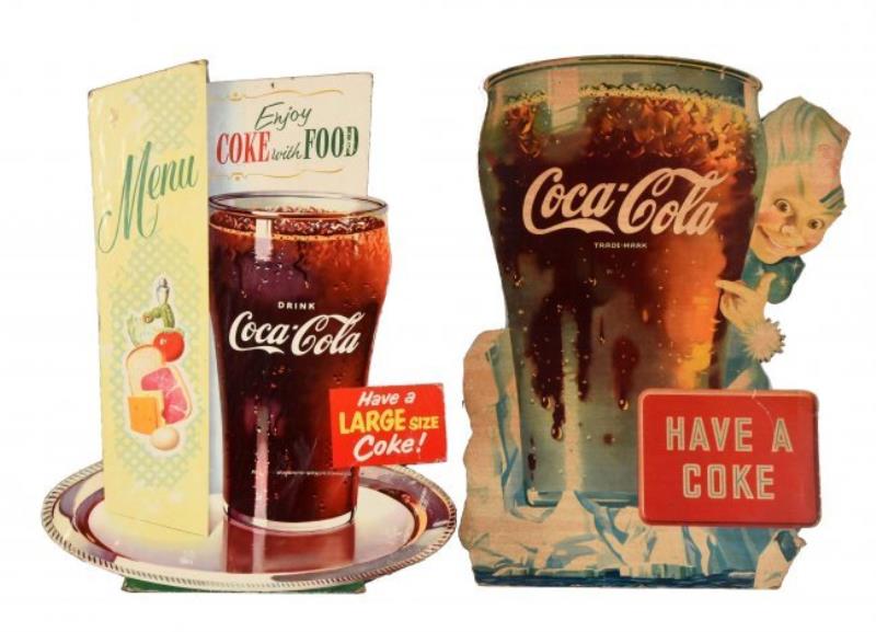 Coca Cola Cardboard Advertising Signs Value And Price Guide 