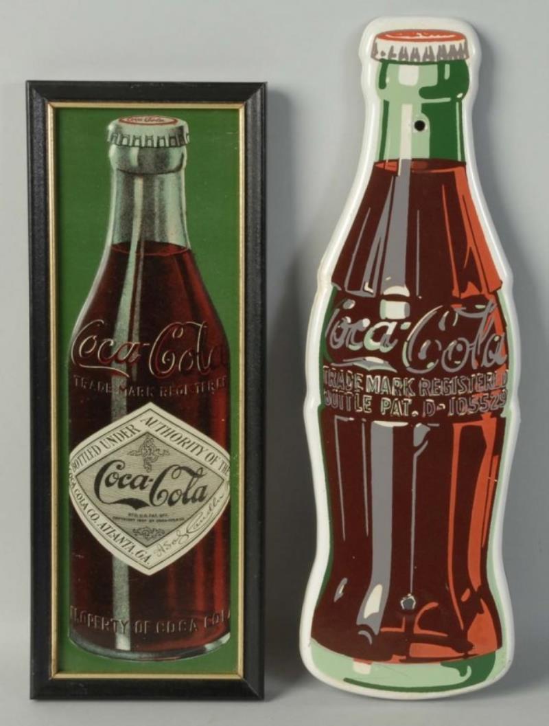 Coca-Cola Bottle Signs.