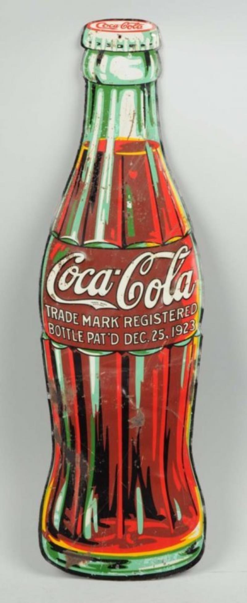 Coca-Cola Diecut Bottle Sign