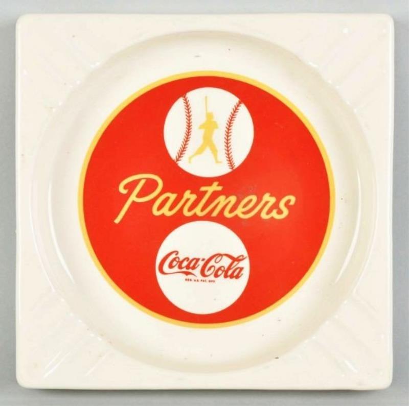 Ceramic Coca-Cola Partners Ashtray