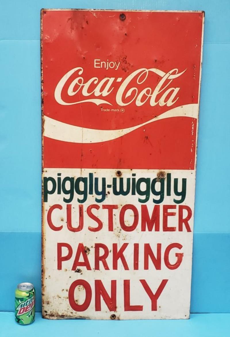 Coca Cola Piggly Wiggly Parking Sign