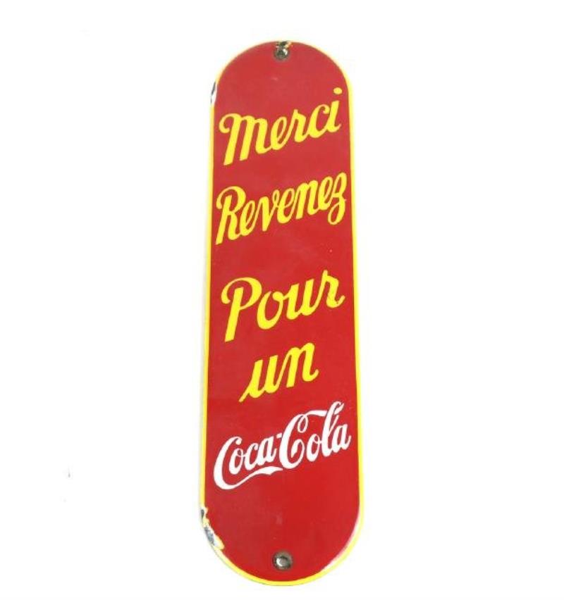 French Coca-Cola Advertising Sign