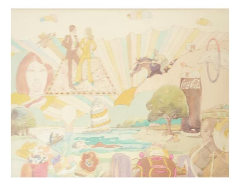 Milton Glaser Presentation Drawing, c. 1980