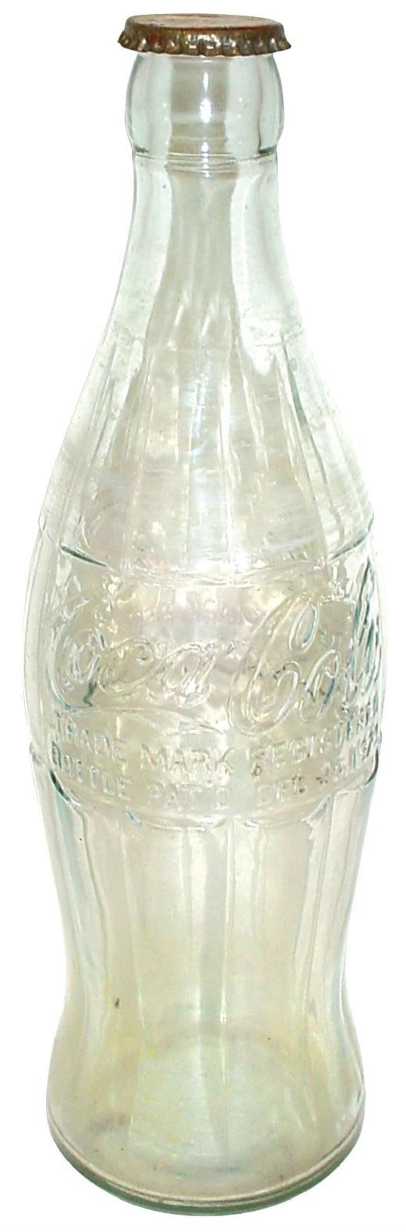 Coca-Cola display bottle, large glass "Christmas