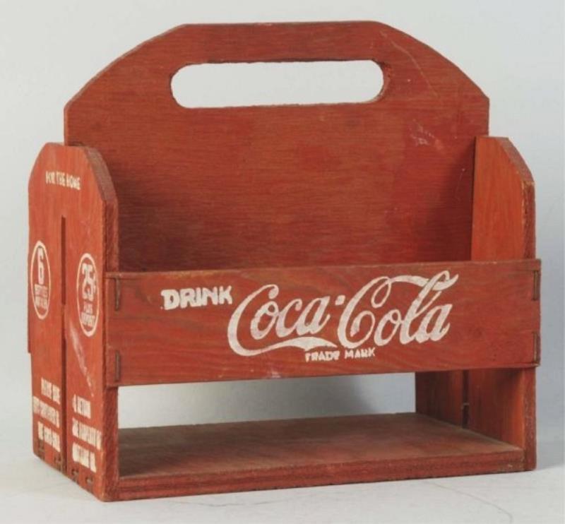1940s Coca-Cola Wooden Six Pack Carrier.