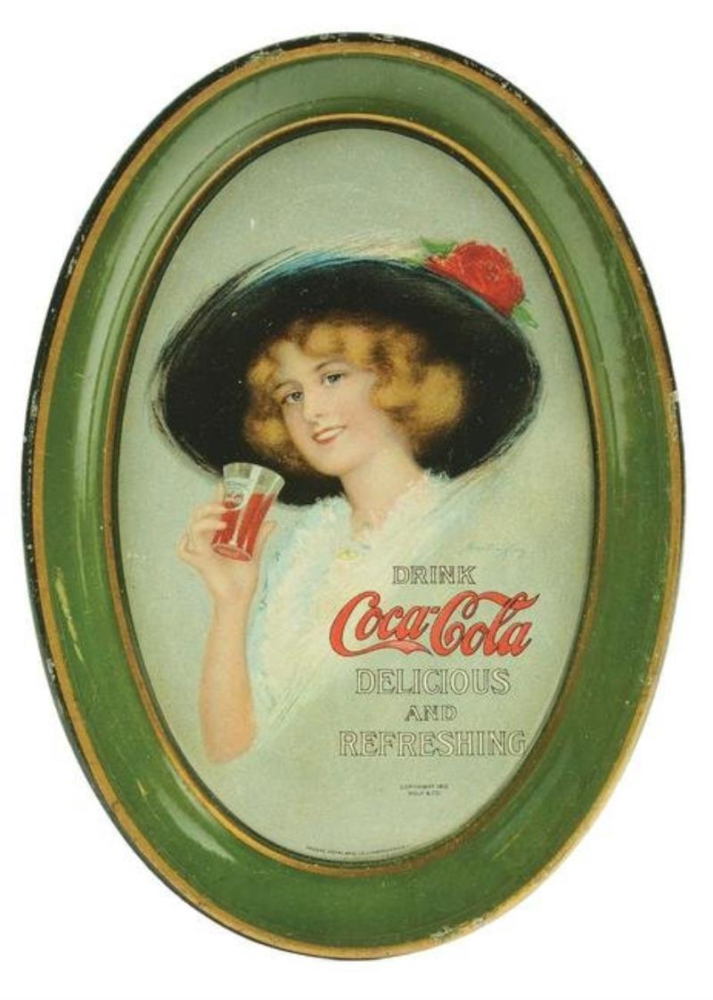 1913 Coca-Cola Change Tray.