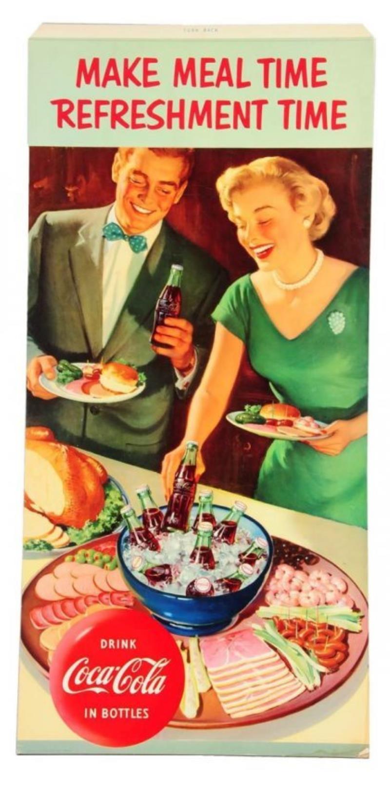 1953 Coca - Cola Cardboard Poster.