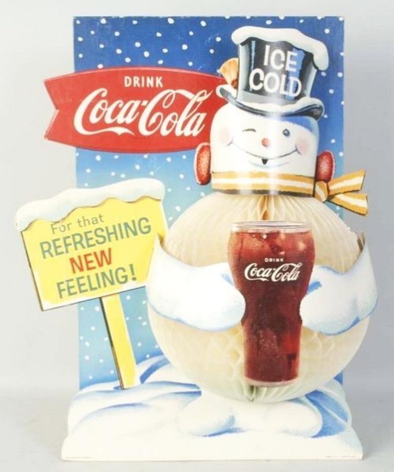 1960s Coca-Cola Dimensional Snowman Display.