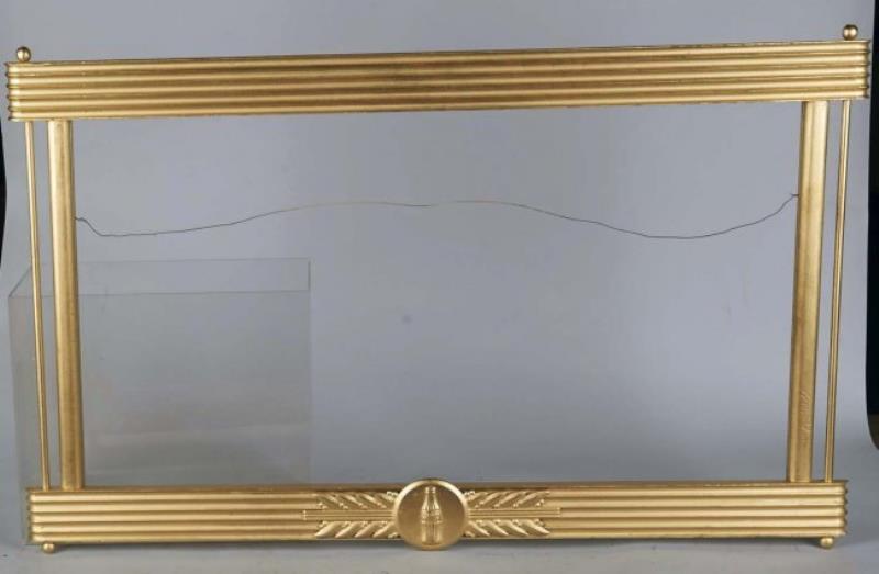 Coca Cola Wood And Metal Advertising Poster Frame